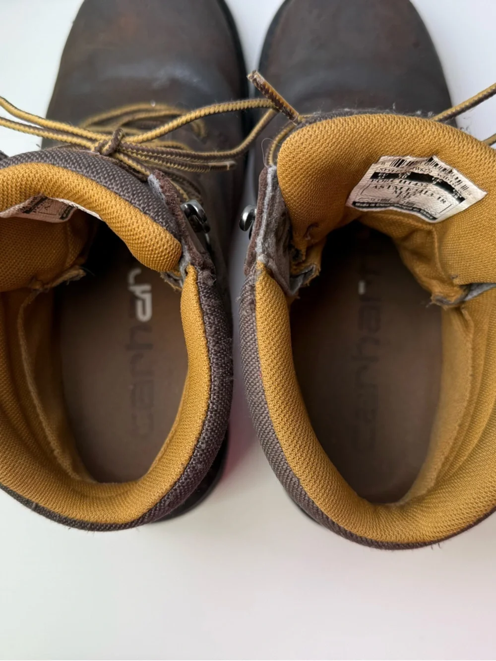 Carhartt CMW6273 Size 10W Brown Leather Waterproof Classic Men's Work Boots